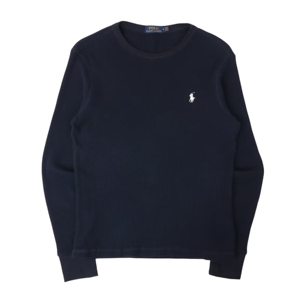 폴로 랄프로렌 네이비 와플 롱슬리브