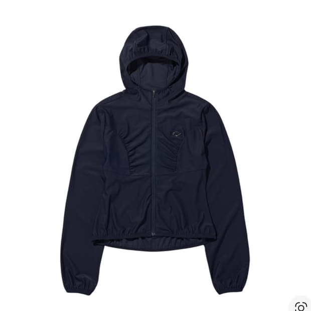 미스치프 후드 와플 집업 navy / S