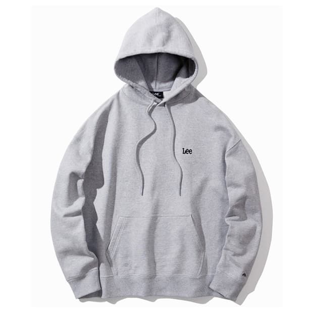 Lee 스몰 트위치 오버핏 후드티 그레이 S사이즈