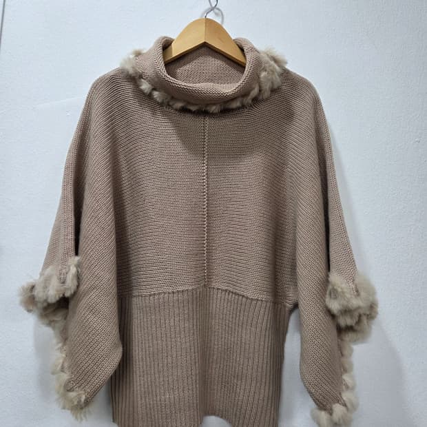 유럽빈티지 수입 니트 천연퍼