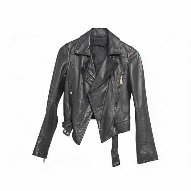 미샤 램스킨 카라 레더자켓