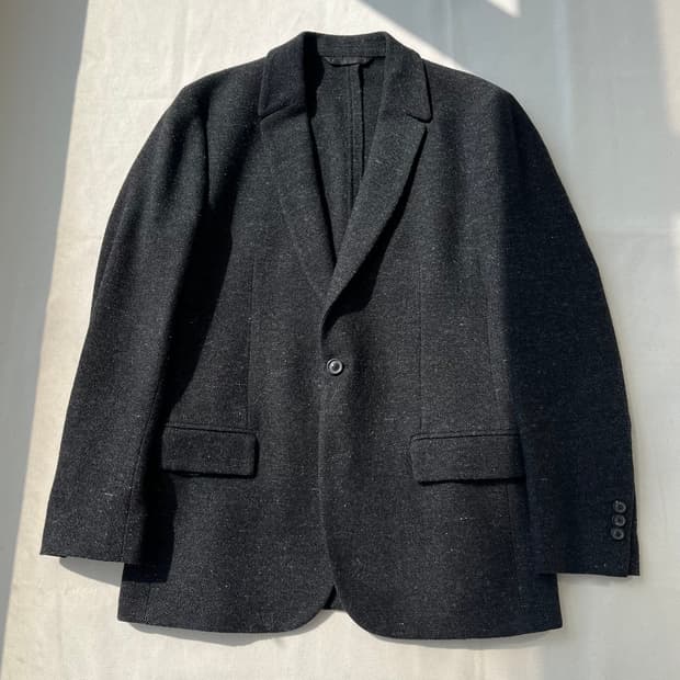 메종 마틴 마르지엘라 14 울 트위드 엘보 패치 블레이저