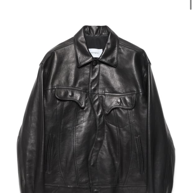 해칭룸 멜팅 트러커 자켓 램스킨