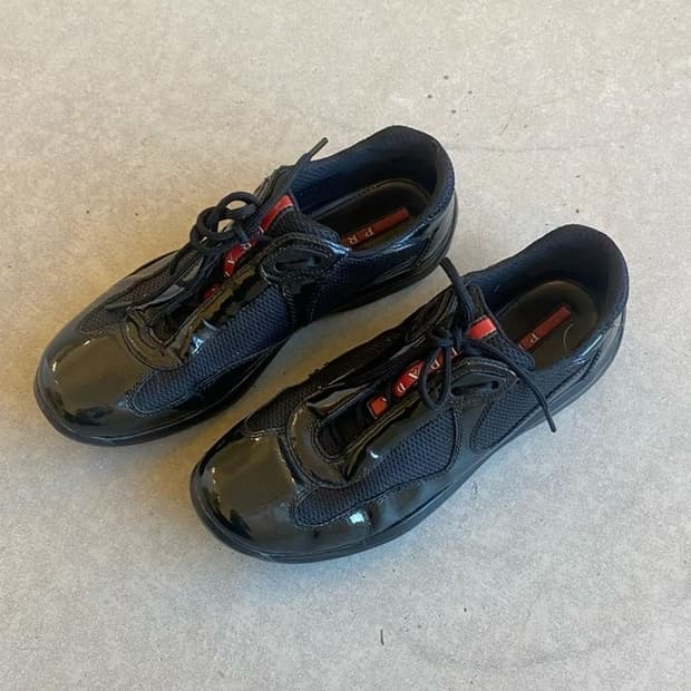 (구매)프라다 아메리카컵OG 유광블랙 260