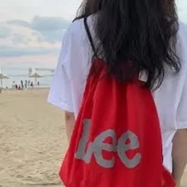 Lee 짐색 스트링백 레드