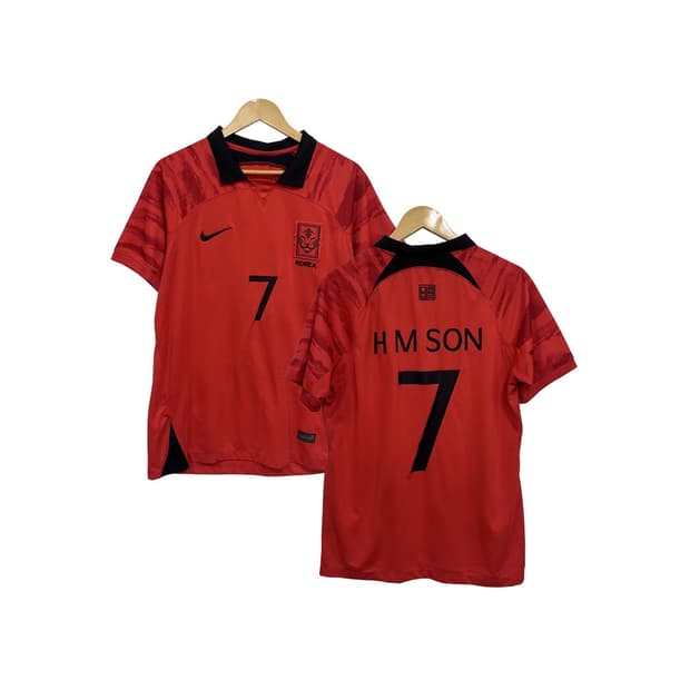 나이키 2022 대한민국 국대 손흥민 마킹 유니폼 반팔 져지