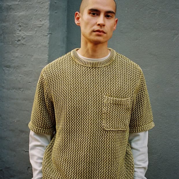 스투시 o’dyed mesh crew 메시크루 카키
