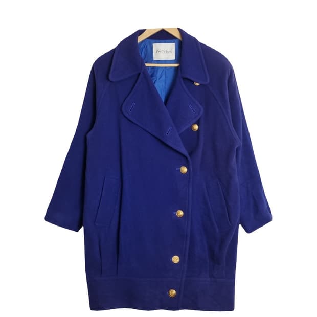 FE COTUMI 비비드 90s 네이비 코트