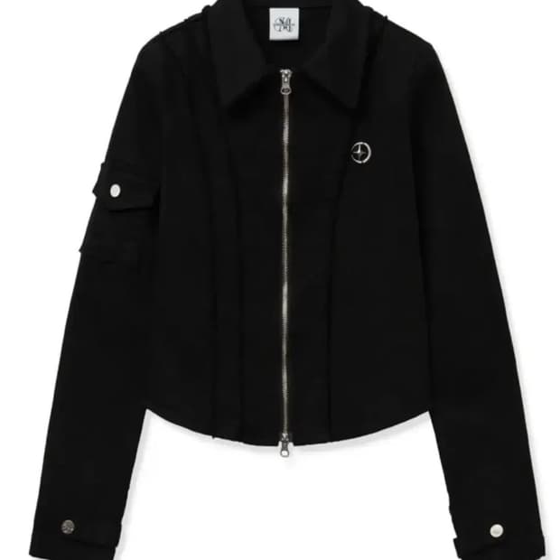 미드나잇무브 컷 라인 슬림 자켓 아우터