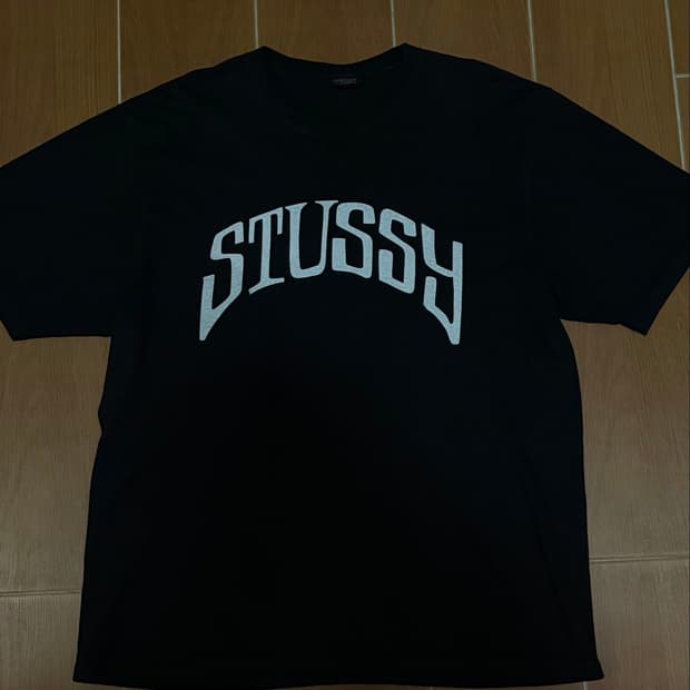 Stussy 아치로고 반팔 티셔츠