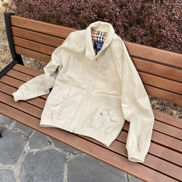 Burberrys 버버리 노바체크 해링턴 블루종 자켓