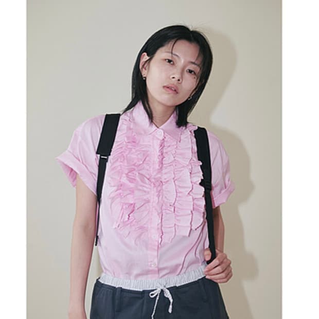 플리즈프로젝트 옥스퍼드 셔츠 핑크