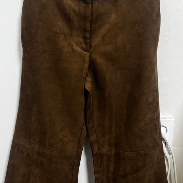 H&M 페이크 스웨이드 부츠컷 팬츠