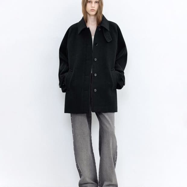 인사일런스우먼 소프트 하프 발마칸 코트 M