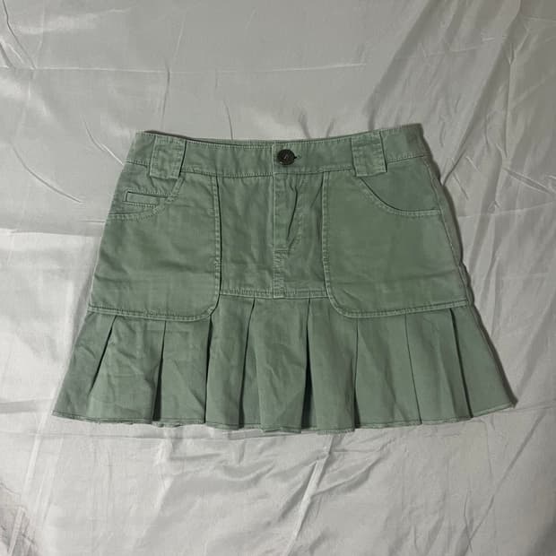 ✨vintage mint pleats skirt y2k 프레피 하이틴✨