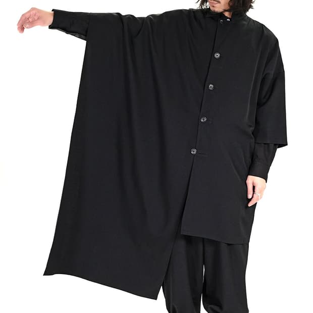 새상품 요지야마모토 울 개버딘 케이프자켓 1size