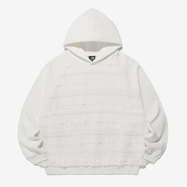 PARTY MESH HOODIE_WHITE