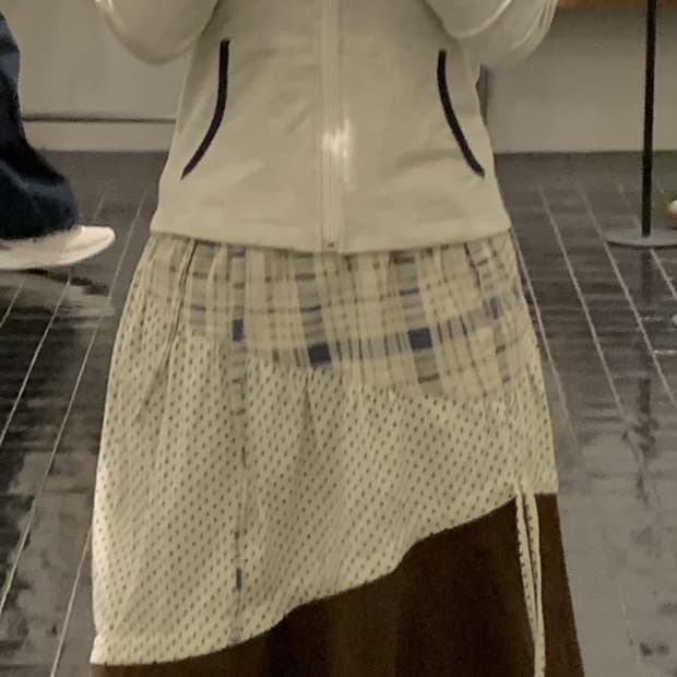 뉴뉴 코디 세트 (후드, 롱스커트)