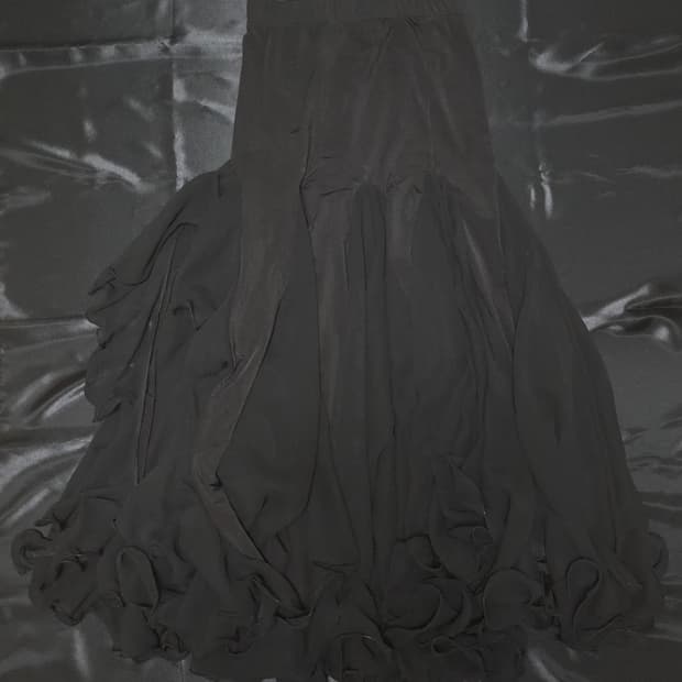 오리엔탈 트임 롱 스커트 겸 탑