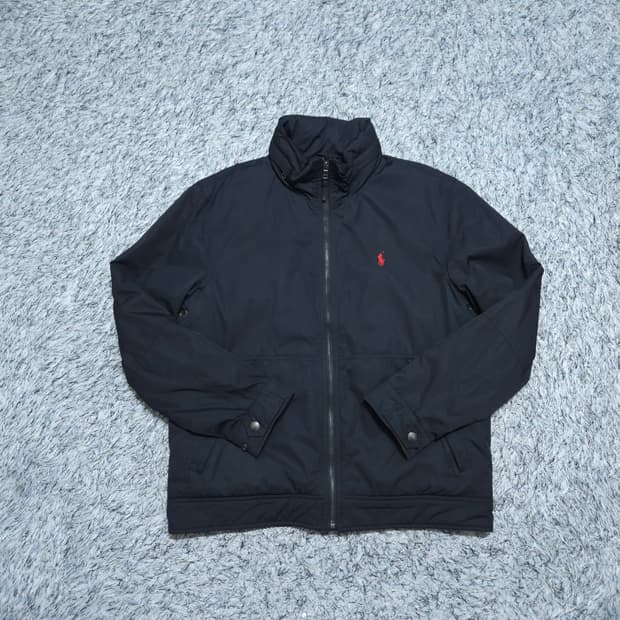 폴로랄프로렌) L 남자 블랙 스윙탑 기모점퍼자켓 / 왕눈이샵