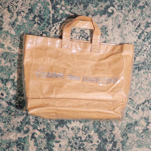 COMME des GARCONS 꼼데가르송 PVC 크라프트 토트백