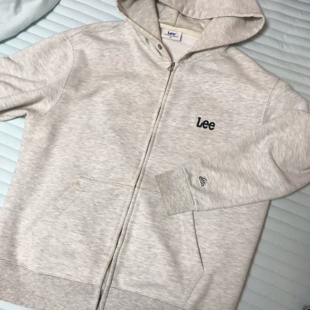 리 후드집업 아이보리 오트밀 빈티지 lee