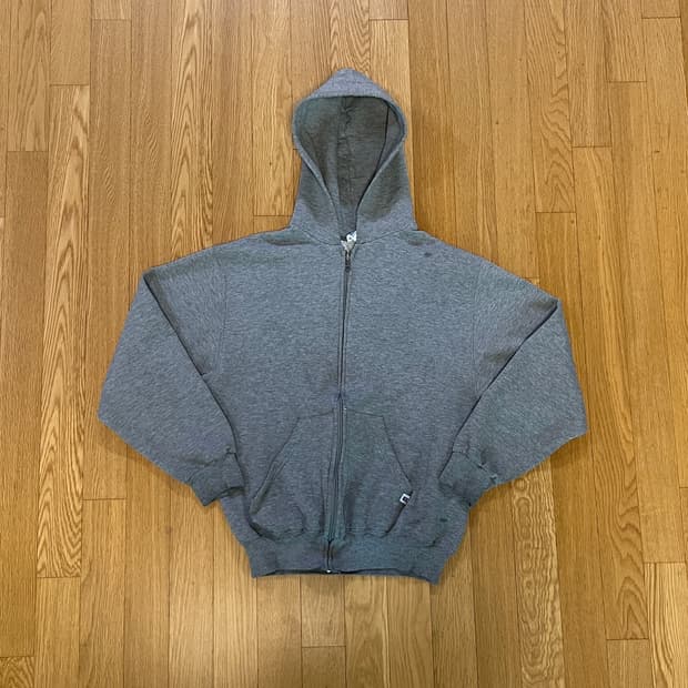 [M] 90s 빈티지 러셀 후드집업 그레이