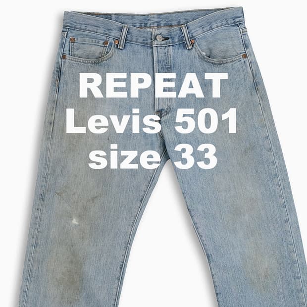 빈티지 리바이스 501 연청 33 인치 LV50134576