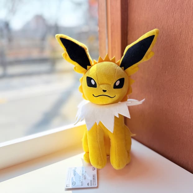 일본 반다이 포켓몬 쥬피썬더 봉제인형 25cm
