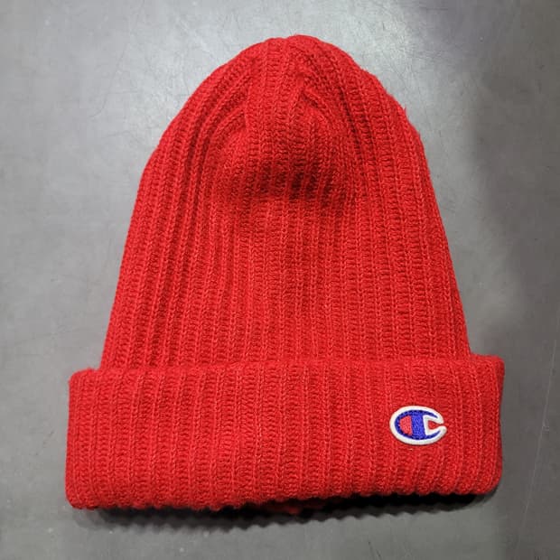 CHAMPION 챔피온 빈티지 레드 로고 비니