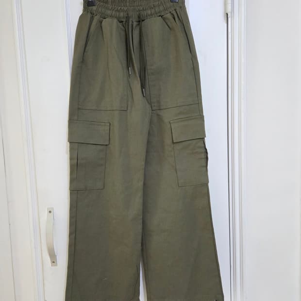 어커버 어라운드커버 면스판카고팬츠 새상품