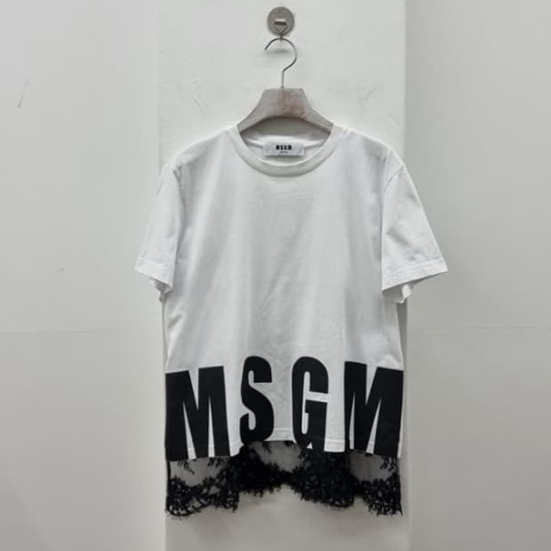MSGM (44~55) 레이스 티셔츠
