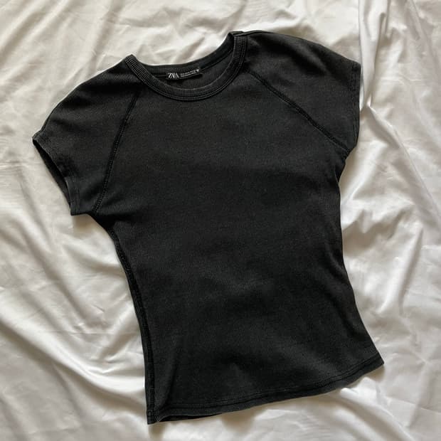 자라 워싱 반팔