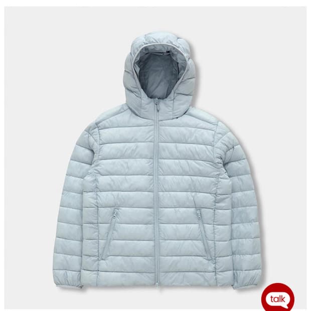 스파오 씬라이트 경량패딩 페일블루 L