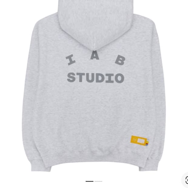 새상품 IAB STUDIO 24 LIGHT GRAY HOODIE GRAY