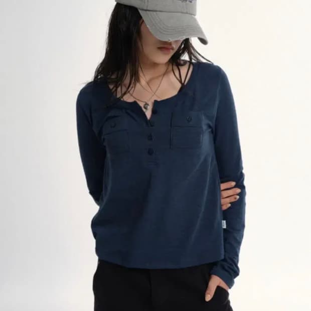 애즈온 아틀란타 포켓티 ATLANTA POCKET TEE 블루그린