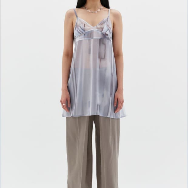 LOW CLASSIC 로우클래식 시스루 스티치 원피스