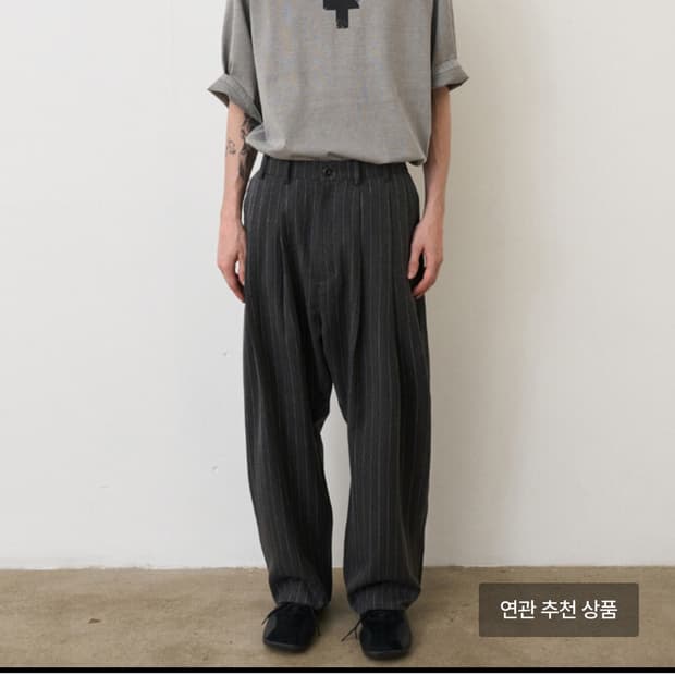 노운 스트라이프 팬츠