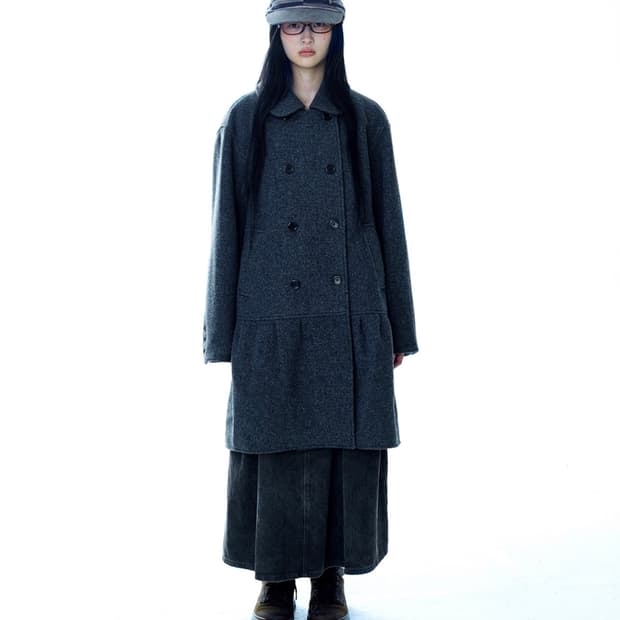 coy double coat grey 코이 더블 코트 그레이