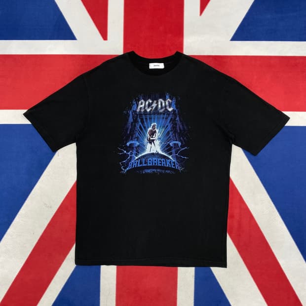 빈티지 ACDC 락 반팔티 실측XL