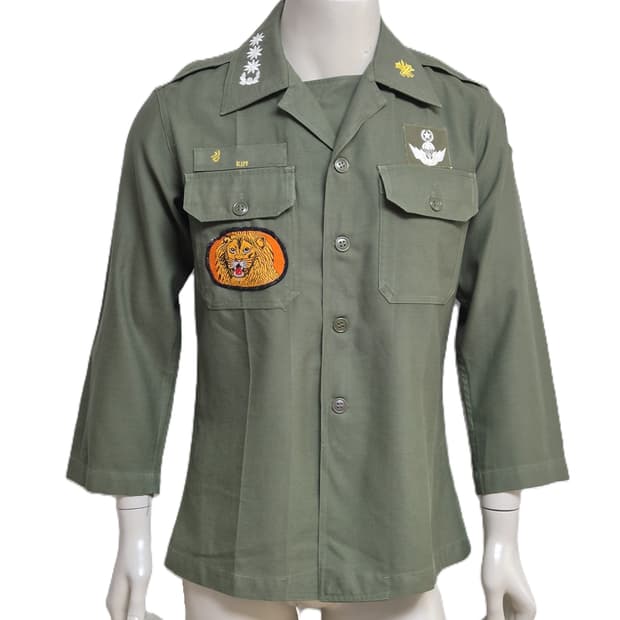 육군 구형 특수전사령부 보병 대령 민무늬 전투복 상의 자켓 (M)