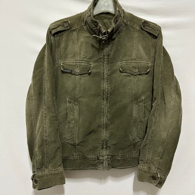 돌체앤가바나 코듀로이 바이커자켓