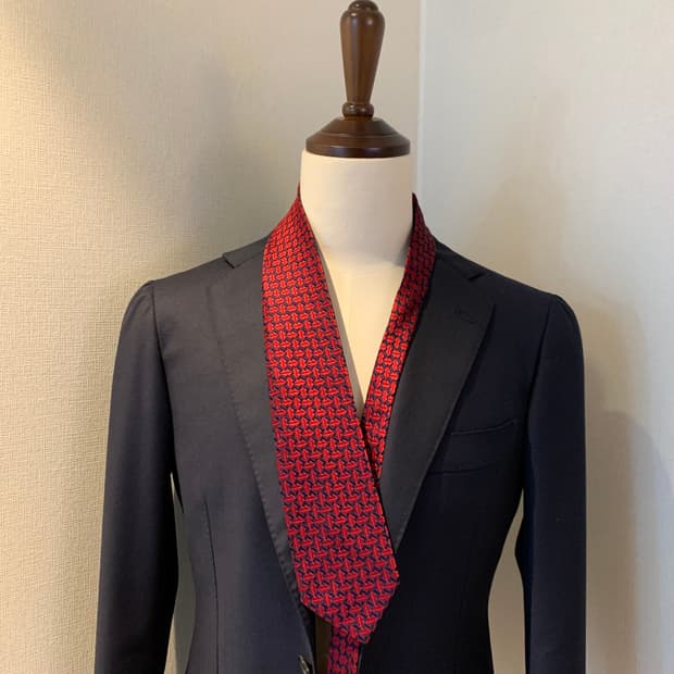 니나리치(NINA RICCI) 명품넥타이 A+등급 레드컬러 8cm