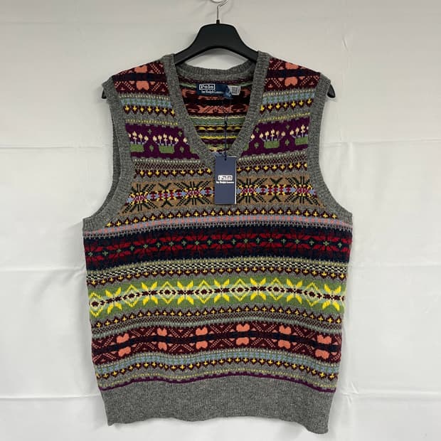 폴로 랄프로렌 인타르시아 니트 베스트 L사이즈