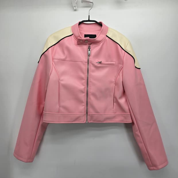 YOUHEE 크롭 레더 자켓 / 여성 라이더 자켓