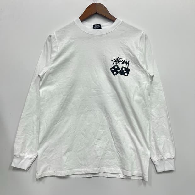 스투시 화이트 맨투맨 