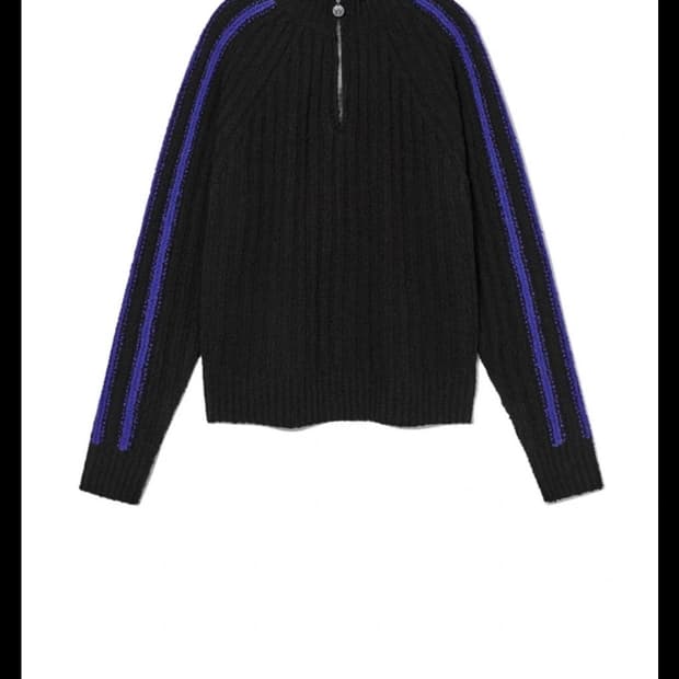 (삽니다)오픈와이와이 집업 open yy ribbed half-zip