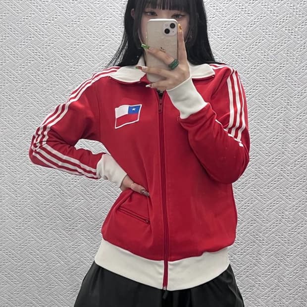 아디다스 올드스쿨 희귀 칠레 유니폼 져지 집업 M C09546