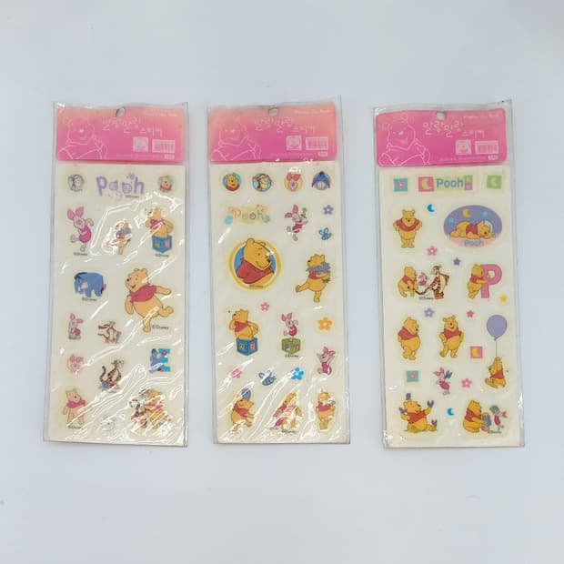 위니더푸 곰돌이푸 다이어리꾸미기 스티커 고전문구