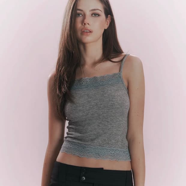 플리즈노팔로우 엘리스 레이스 슬리브탑